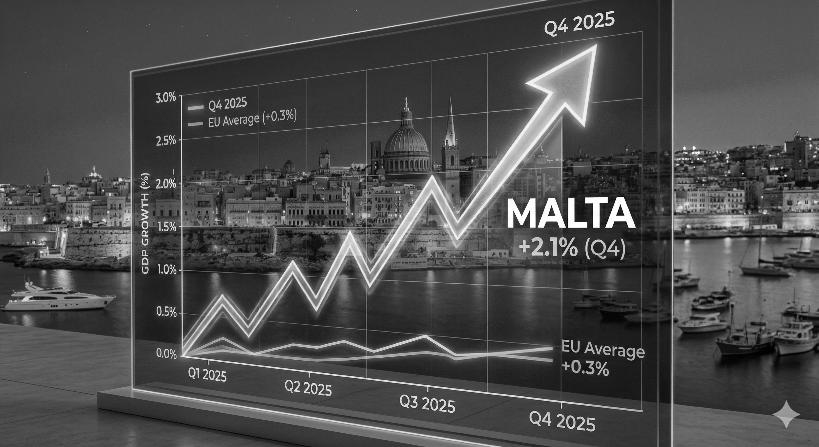Europa im Schleichtempo, Malta auf der Überholspur Europa im Schleichtempo, Malta auf der Überholspur